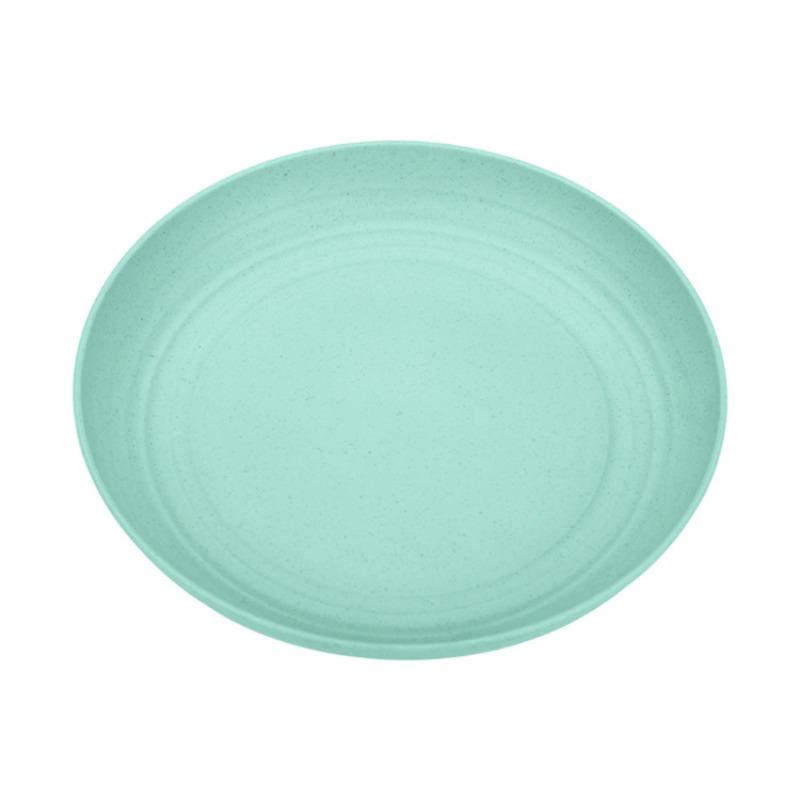 Wheat Straw Round Plates, Household Plates, Vegetable Plates, Barbecue Plates, Meal Plates, Fruit Plates, Bone-spitting Plates