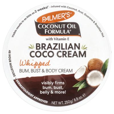 Palmer's, Coconut Oil Formula® con vitamina E, crema di cocco brasiliana, sapore montato, 8,8 oz (250gr)