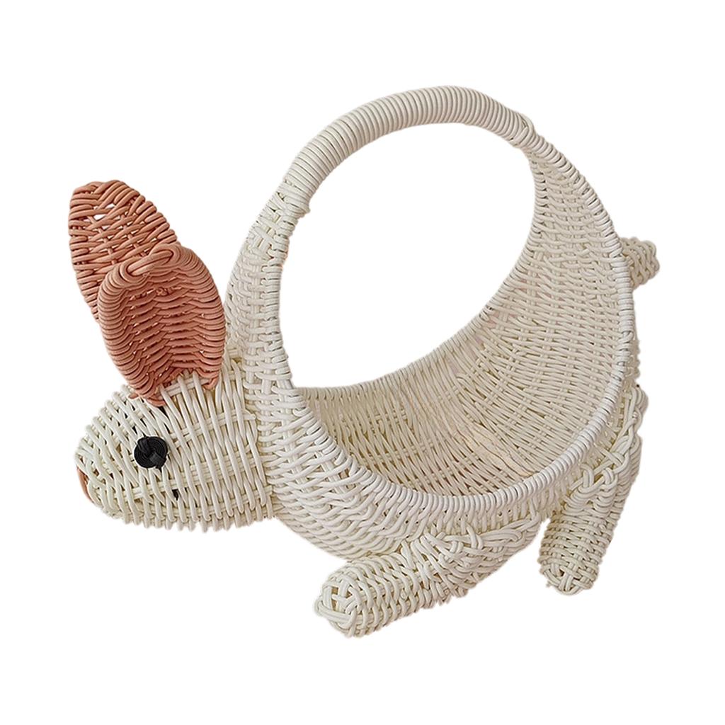 Handmade Woven Ear Flower Basket, Fruit Basket, Creative Storage Basket