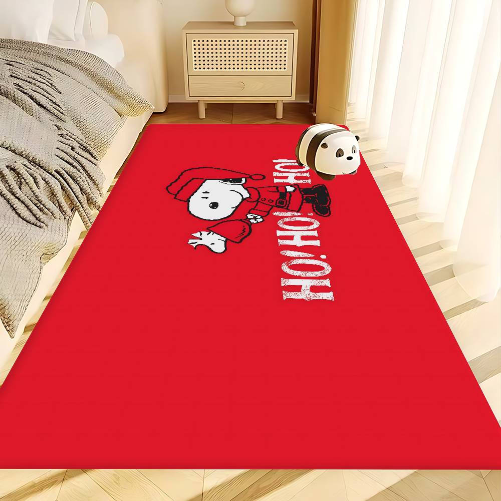 S-Snoopy Cartoon Floor Mat INS Style Soft Bedroom Floor House Laundry Room Mat Anti-skid Household Carpets