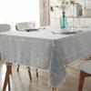 Jacquard Embroidery Imitation Cotton And Linen Fringed Tablecloth, Rectangular Coffee Table Dining Table Cloth, Cover Towel Lace