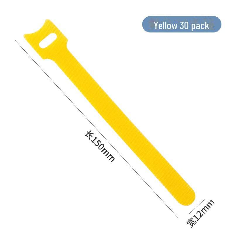 Self-Locking Nylon Cable Ties with Self-Adhesive Velcro for Wire Management