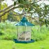 Regenfester Außen-Vogelfutterspender - Automatischer Hängefutterspender für kleine Vögel