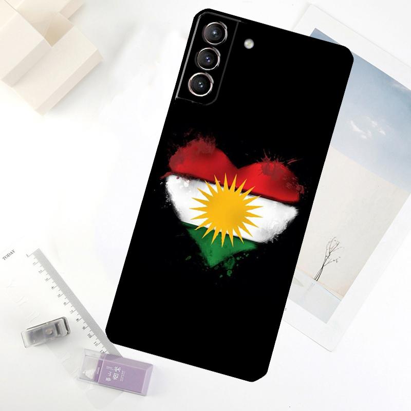 Funda de Teléfono Bandera de Kurdistán Para Samsung Galaxy S25 S26 Ultra S20 S21 S22 S23 S24 Ultra S10 Plus S25 FE Cubierta