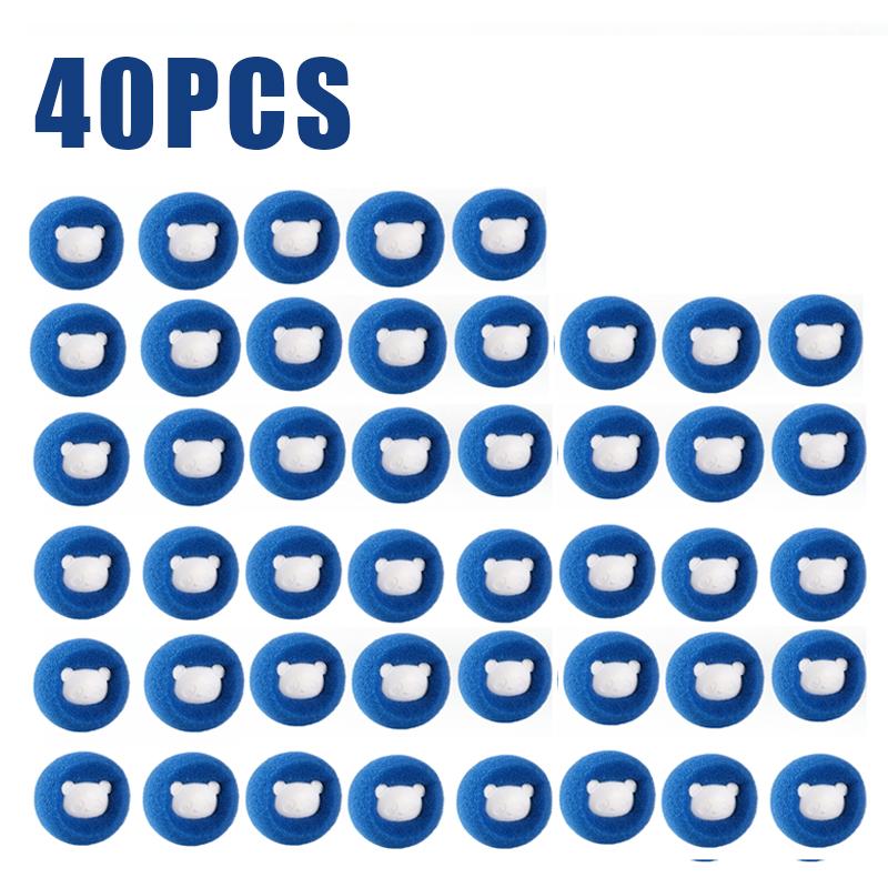 80PCS Laundry Ball Kit Reusable Washing Machine Hair Remover Ball Cleaning Lint Fuzz Pet Hairs Clothes Household Product