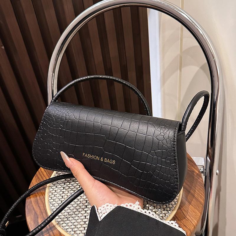 Underarm bag 2025 new crocodile pattern small square bag commuter shoulder messenger bag