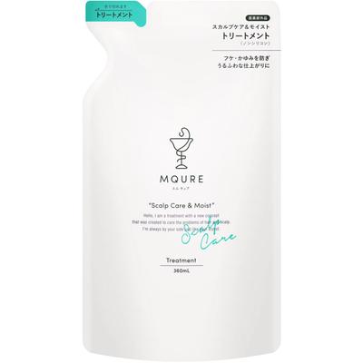 MQURE M-Cure Medicinal Scalp Care & Moist Treatment Recarga 360ml (Quase droga) Shampoo/condicionador (Prêmio) Após a lavagem, escorra levemente