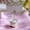 WTEMPO Creative Teapot/Teacup Shaped Design Card Holders Office Business Note Holders Home Message Holders DIY Photo Holders Seat Number Holders