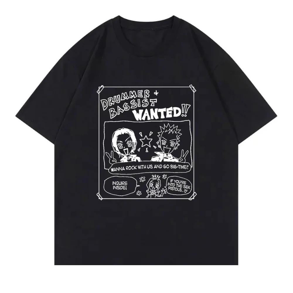 Unisex Nana Anime Black Stones TShirt Funny Women Clothing Harajuku Tops Unisex Casual TShirts Graphic Clothes