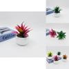 Factory Faux Stone Lotus Succulent Plant Pot With Decor For Home And Wedding Settings
