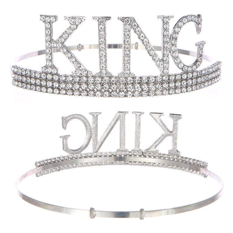 Men's Crown Glitter Ceremony Belt Set Men's PROM KING Crown Headdress Prom Party Gift