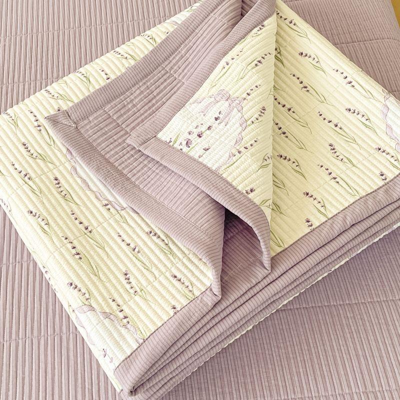 New Bed Cover Three Piece Set Thickened Cotton Bed Sheet Blanket Kang Single Suitable for All Seasons