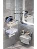 Wall-Mounted No-Punch Tissue and Towel Dispenser