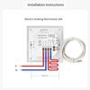For Tuya WiFi Smart Thermostat Temperature Control Switch with Child Lock for Floor Heating and Wall Mounted Boilers