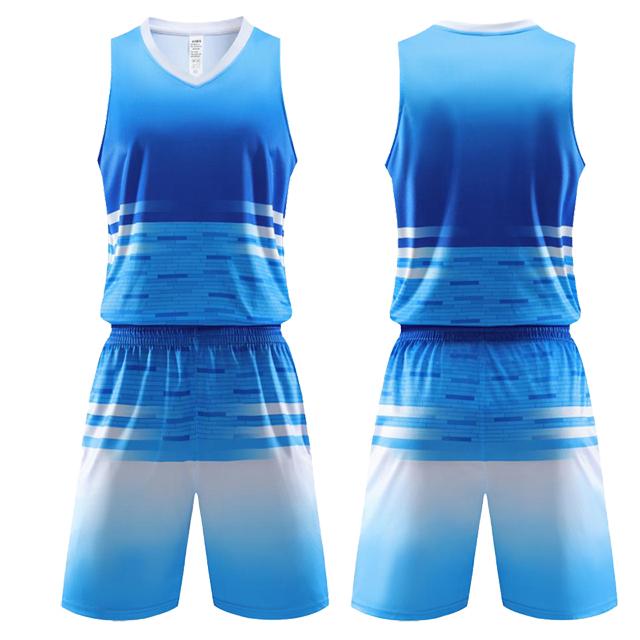 Adult Kids Basketball Jersey Set Child Men Blank Basketball Uniforms Goal Throw Training Vest Double Pocket Shorts Sports Suit