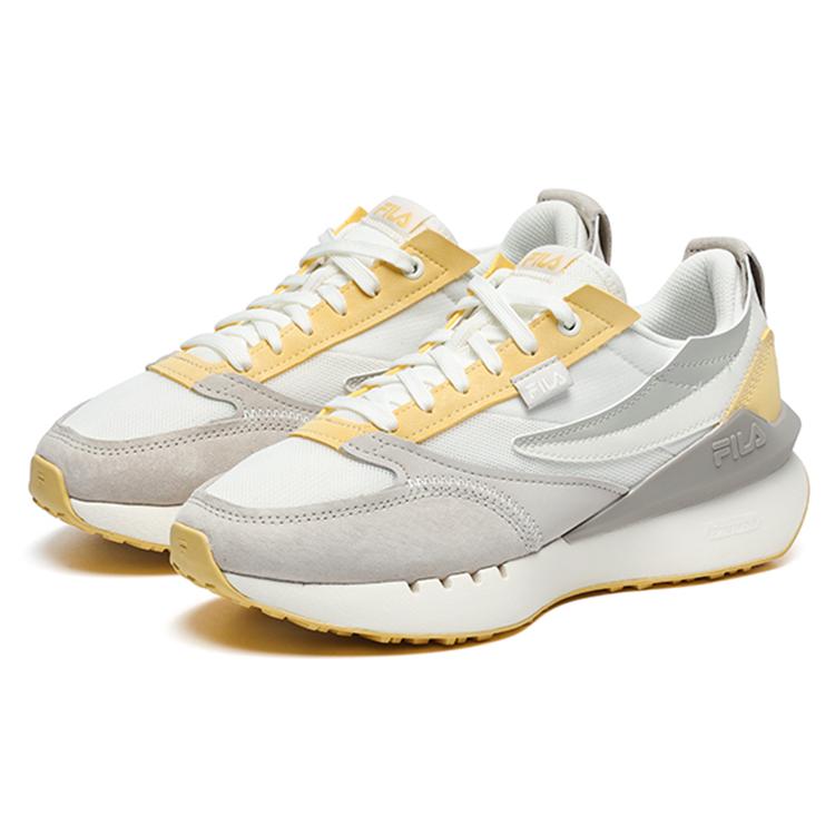 New FILA Erico Knife Fish Low Top Casual Shoes Women's White Yellow F12W232146FSA