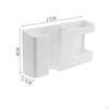Double Layer Wall Mounted Organizer Box Holder Punch Free TV Remote Control Storage Phone Plug