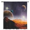 Starry Sky Universe Polka Dot Mountains Modern Tulle Curtains for Living Room Bedroom Home Kitchen Window Sheer Curtains
