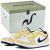 Air Jordan 1 Wear Resistant And Lightweight Low Top Vintage Basketball Shoes Men's White Yellow IH0648-141(Team96-S-BOX)