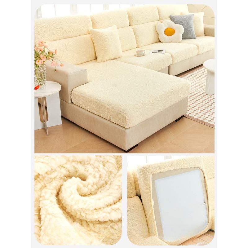 Sofa Cover Elastic All-inclusive New Winter Plush Thickened Sofa Cushion Cover Cover Universal Lazy Sofa Hats