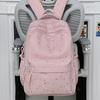 Schoolbag Korean Ins College Wind Star Backpack Women's Large Capacity High School Student Lightweight School Bag New Middle School Student Backpack