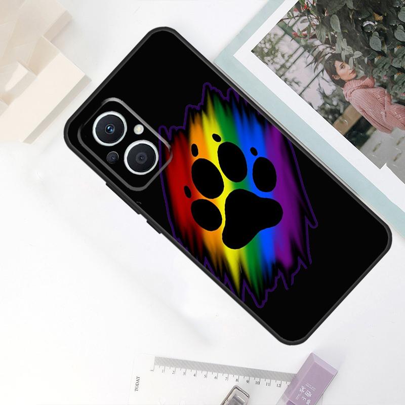 Cat Dog Paw Design Case For OPPO Reno 10 Pro 11 F 8T 4Z 5Z 4 5 6 7 8 Lite OPPO Find X5 X6 Pro X2 X3 Lite Cover
