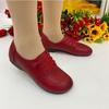 Single shoes women's autumn new soft leather thick heel fashionable and comfortable versatile lightweight round head women's shoes