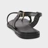 Fashion Fashion Ankle Strap Flat Sandals Women Metal Buckle Decoration Over Toe GLADIATOR Sandals Luxury Designer Summer Beach Slippers