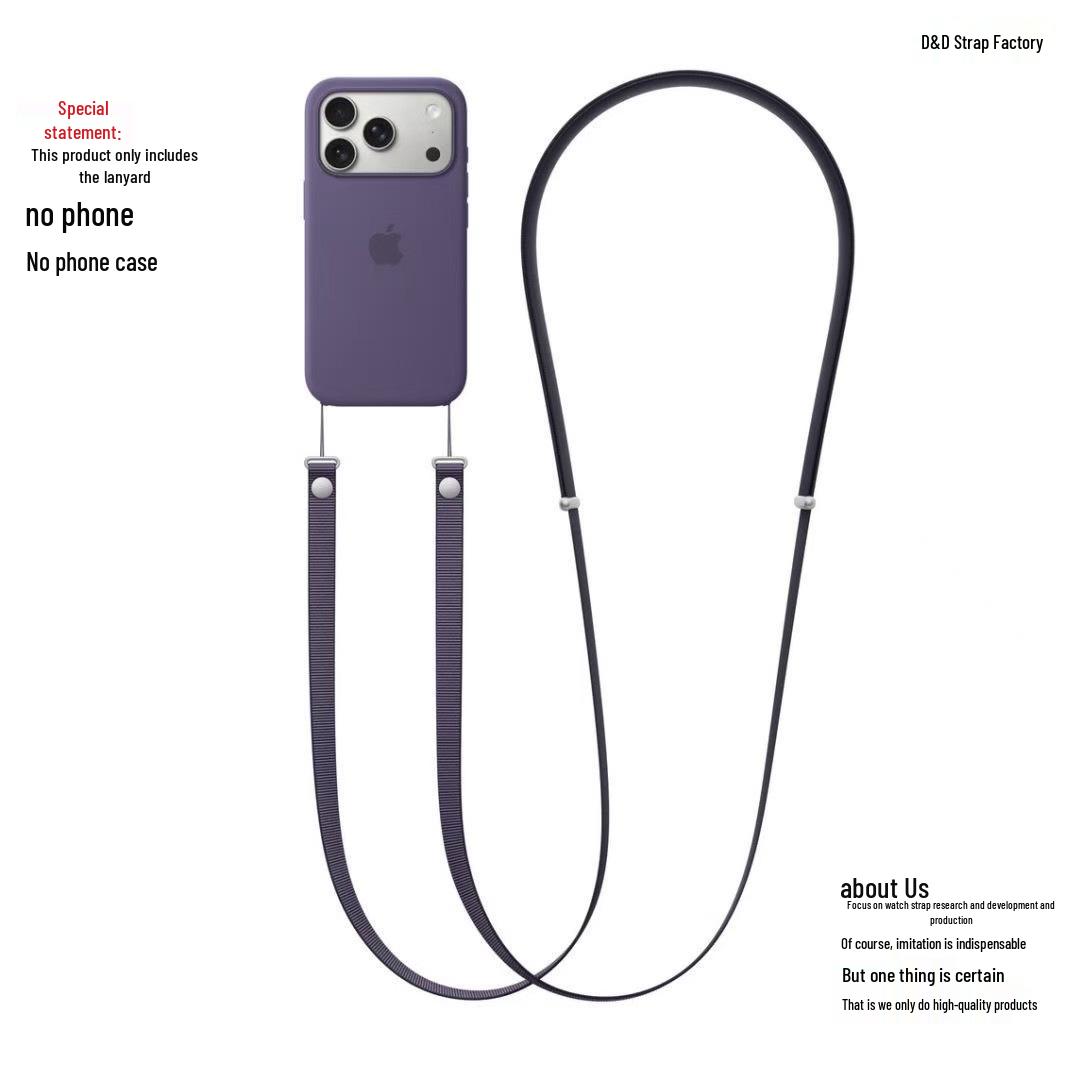 

Магнітний ремінець-ланцюжок для телефону iPhone 17 через плече фіолетовий