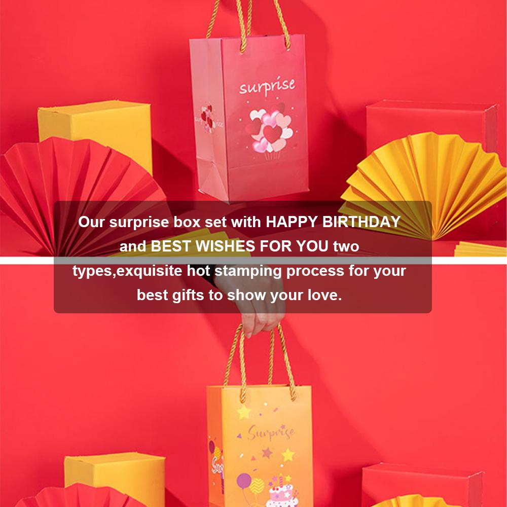 Scatola Regalo Esplosiva Unica Buon Compleanno Scatola Sorpresa Popup Idee Regalo Divertenti per Matrimonio Regalo Personalizzato con Sacchetto Regalo