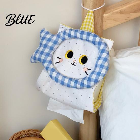 Bathroom Paper Towel Holder Hanging Tissue Box Holder Foldable Fabric Napkin Dispenser Bedroom Container Durable Portable Storage Organizer for Car