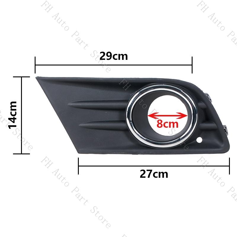 For Honda Pilot 2012 2013 2014 2015 Front Bumper Fog Lamp Light Trim Grille Cover Frame Lid Bezel Hood