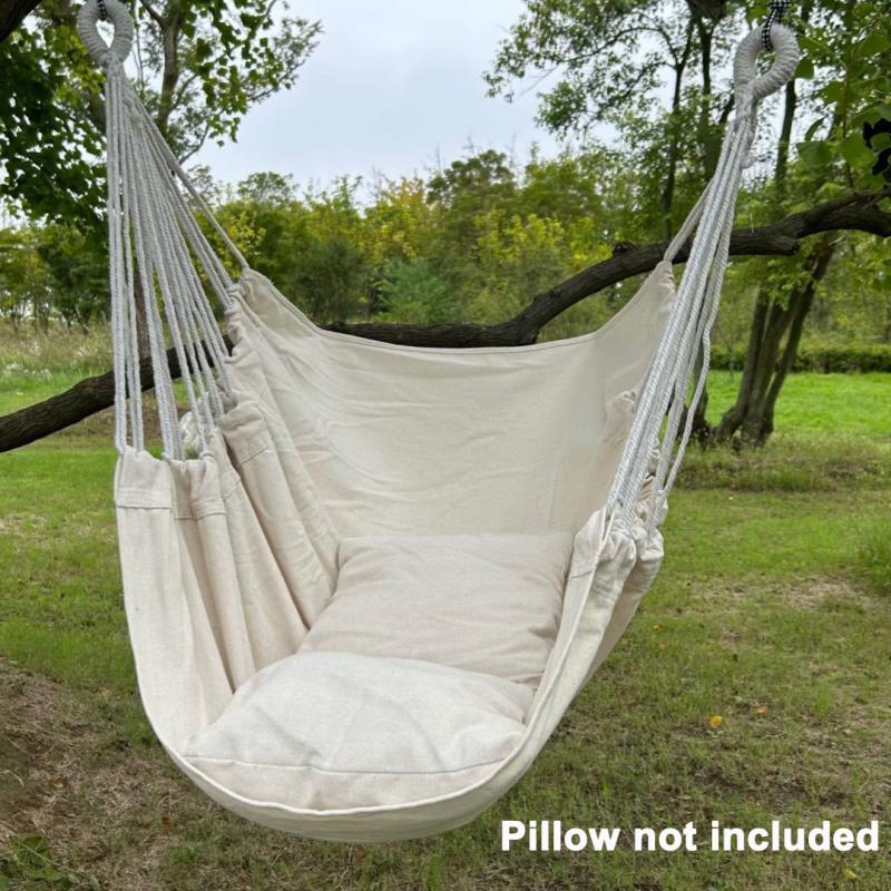1 Stück Canvas Hängesessel Outdoor Schaukel Hängesessel Hängematte Studentenwohnheim Hängesessel Anti-Kipp Hängematte(Mit Aufbewahrungstasche
