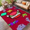 Geometry Dash Print Rug, Washable Floor Carpet, For Entryway Dorm Laundry Room Office Study, Home Decor Birthday Christmas Gift