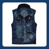 Summer New Large Personalized Men's Denim Vest Tank Top Coat