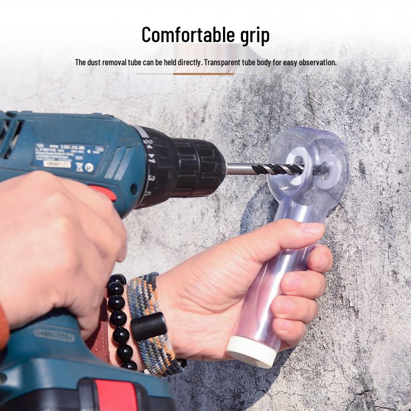 Electric Drill Dust-Free Shield: Transparent Two-in-One Dust Cover for Impact Drills