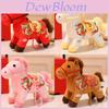 Peluche Cavallo dello Zodiaco Cinese Con Morbido Cotone PP Per Regalo e Decorazione del Capodanno Lunare