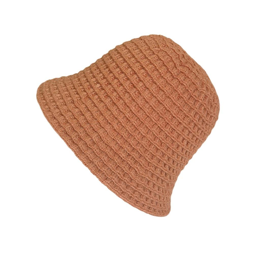 Ear Protection Bucket Hat Coldproof Knitted Fisherman Hat Fashion Warm Cap for Women