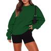 Women's Fashion Long Sleeve Crewneck Sweatshirt Top for Casual Everyday Wear