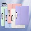 A3 File Organizer Folder for Size Paper, Document Holder with Metal Exam Paper Clip, Solid Color Clipboard Home School Office Supplies