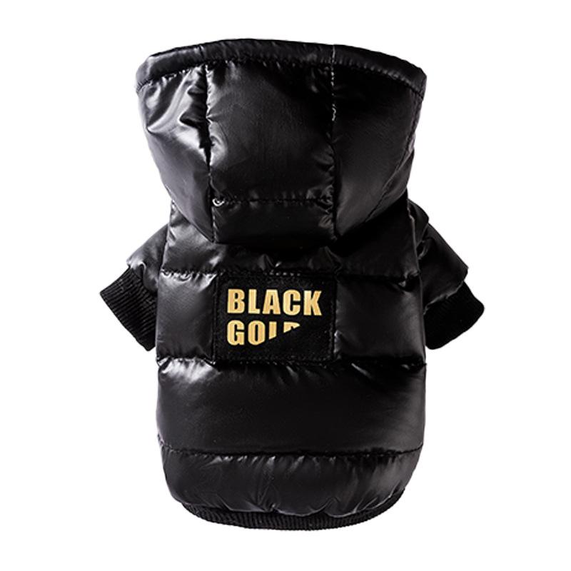 Graphene Black Gold Series Autumn and Winter Warm Small Dog Teddy Than Bear Cat Pet Clothes Dog Down Jacket