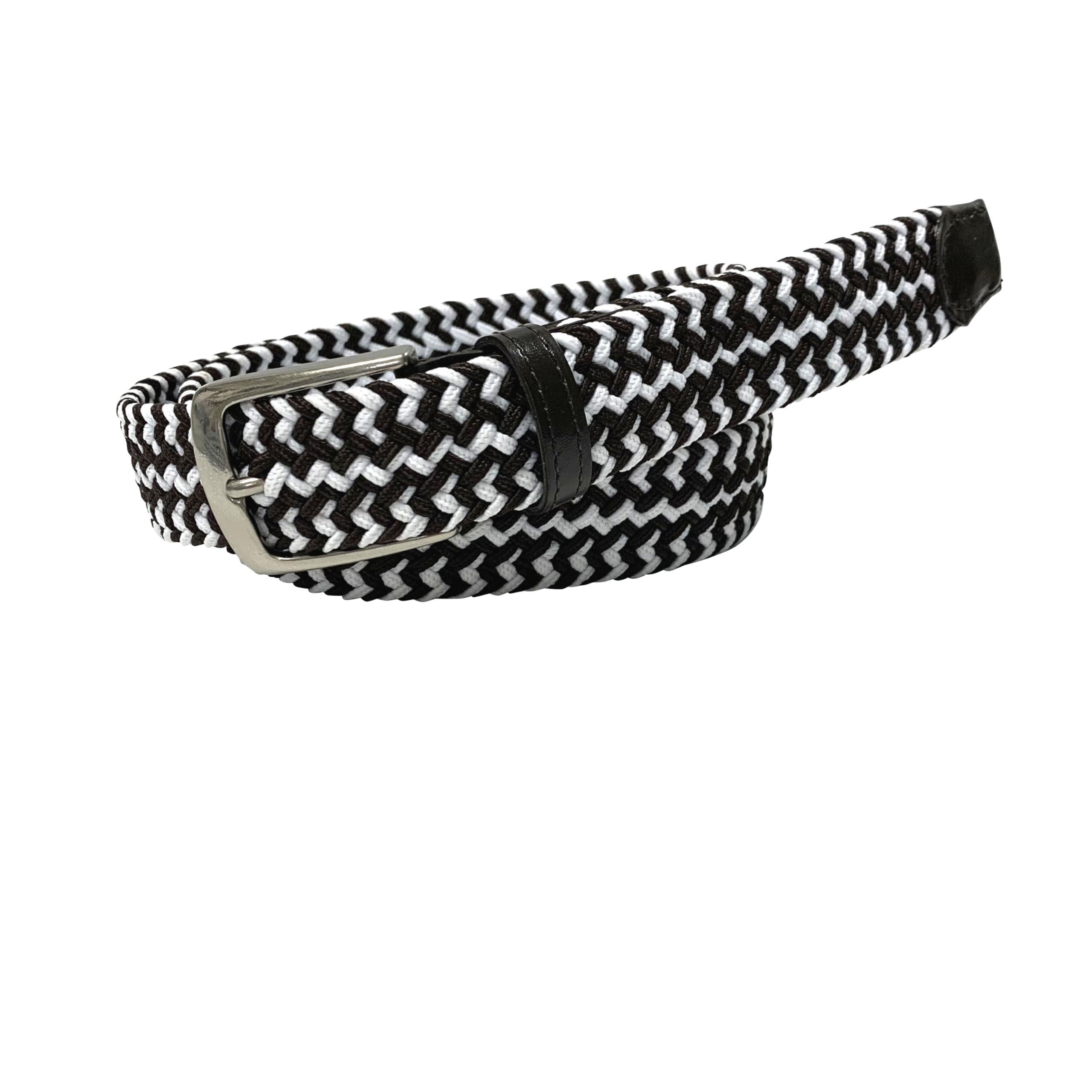 

bell la bell Повседневный ремень Эластичная сетка Коровья кожа Сделано в 30 мм Широкий размер Ремень, Ремень, Мужской, Кожаный, Япония, (Темно-коричневый, M)