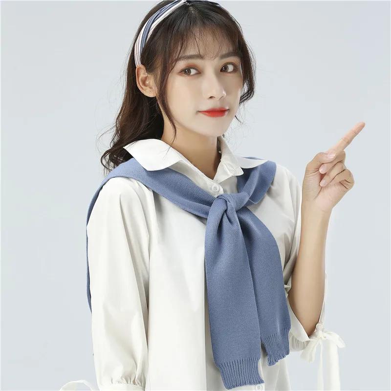 Women Striped Fake Collar for Women Solid Detachable Collars Removable Shawl Sweater False Collars Cape Sholder with Sleeves