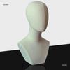 Fabric-Wrapped Mannequin Head for Jewelry, Hats, and Scarves - Pin-Friendly Display Model
