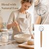 Large Stainless Whisk with Wooden Handle, Single and Double Coil Design for Baking and Mixing Powders