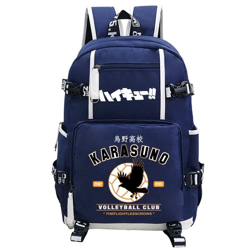 Japanese Cartoon Print Teen Student Schoolbag Outdoor Leisure Large Capacity Travel Backpack