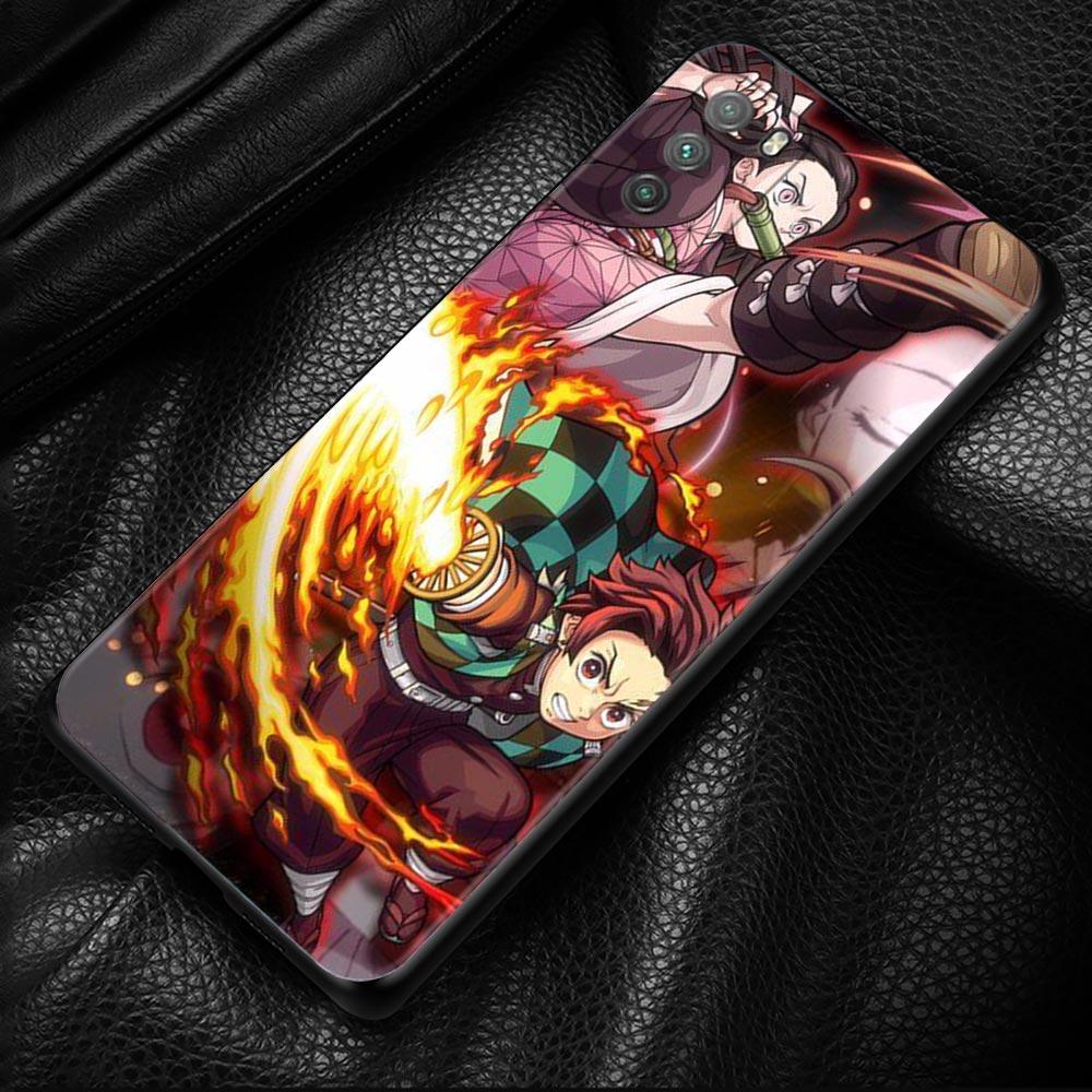 Чехол для телефона Xiaomi Poco X3 NFC F3 GT M3 Note 10 11T 10T Pro 9T 11 Lite Civi Pocophone F1, чехол Demon Slayer Kimetsu No Yaiba Poco X3 NFC