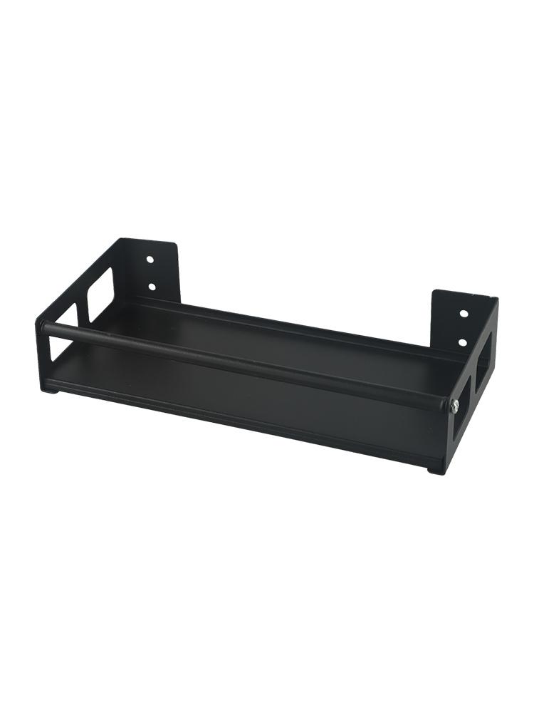 

Kitchen Storage Rack Hanging Spice Organizer Bathroom Securely Hang On The Wall Strong And Sturdy Black Silver percent