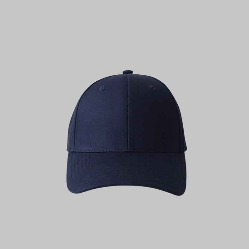 Classic Solid Color Hard Top Baseball Cap Men's Summer Pure Cotton Light Version High Top Sun Hat Children's Four-season Versatile Baseball Cap