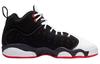 Jordan Jumpman Team II Slip Resistant Cushioning Mid Top Children's Basketball Shoes Black White Teenagers 820273-106